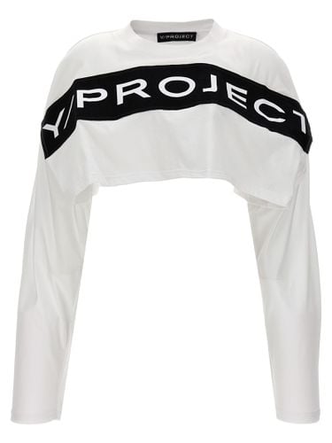 Y/Project Logo Crop T-shirt - Y/Project - Modalova