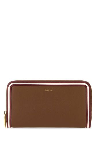 Biscuit Leather Code Long Wallet - Bally - Modalova