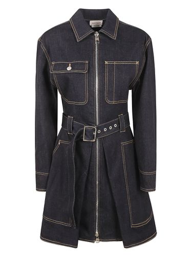 Stretch Denim Dress - Alexander McQueen - Modalova