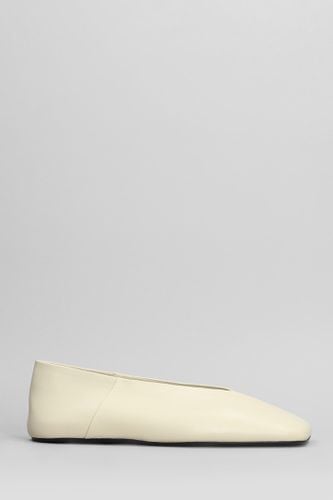 Ballet Flats In Leather - Jil Sander - Modalova