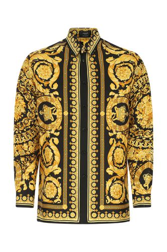 Versace Printed Silk Shirt - Versace - Modalova