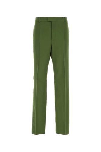 Olive Green Wool Pant - Bottega Veneta - Modalova