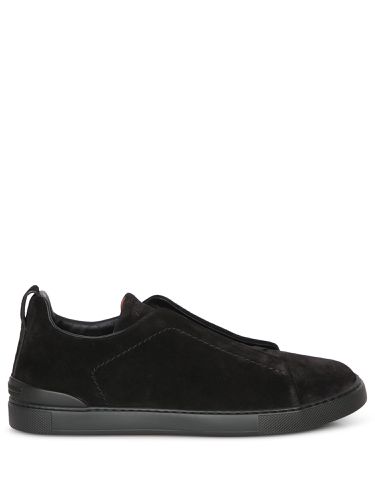 Triple Stitch Suede Sneakers - Zegna - Modalova