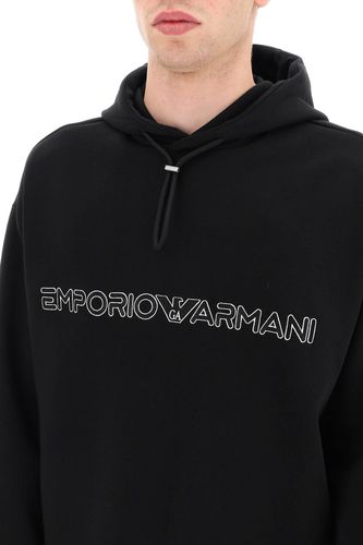 Logo Embroidered Hoodie - Emporio Armani - Modalova