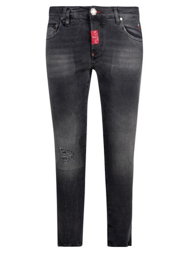 Distressed Detail Skinny Jeans - Philipp Plein - Modalova