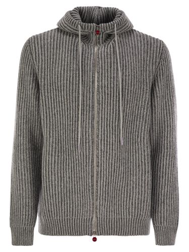 Kiton Plush Cut Cashmere Jacket - Kiton - Modalova