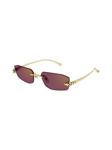 Ct 0474 - Gold Sunglasses - Cartier Eyewear - Modalova