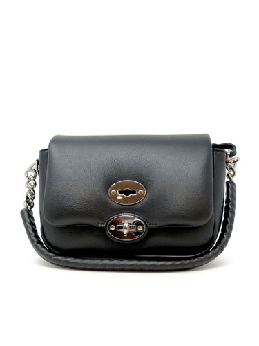 Z0001 Postina Ella Piuma Chain Leather Bag - Zanellato - Modalova