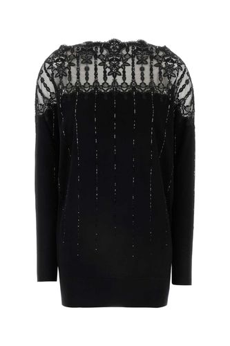 Ermanno Scervino Black Wool Sweater - Ermanno Scervino - Modalova