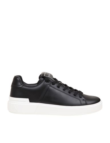 Black Leather B-court Sneakers - Balmain - Modalova