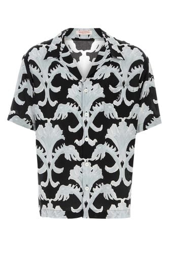 Printed Silk Bowling Shirt - Valentino Garavani - Modalova