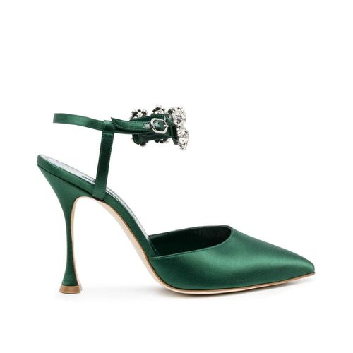 Mabina 105 Silk Pumps - Manolo Blahnik - Modalova