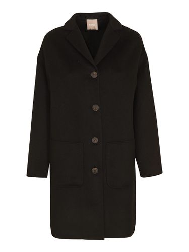 Kiltie Buttoned Long Coat - Kiltie - Modalova