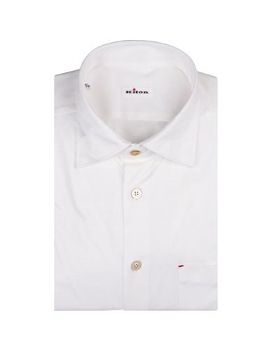 Kiton White Jersey Nerano Shirt - Kiton - Modalova