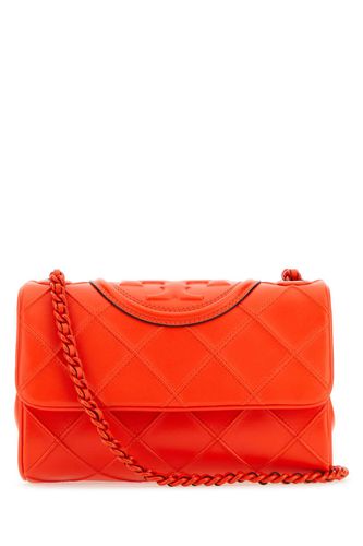 Coral Leather Small Fleming Shoulder Bag - Tory Burch - Modalova