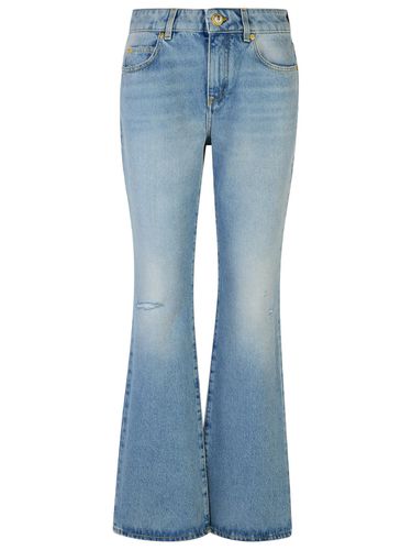 Balmain Light Blue Cotton Jeans - Balmain - Modalova