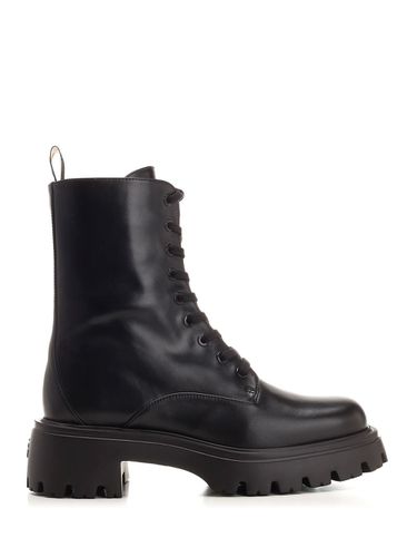 Emerson Leather Combat Boot - Stuart Weitzman - Modalova