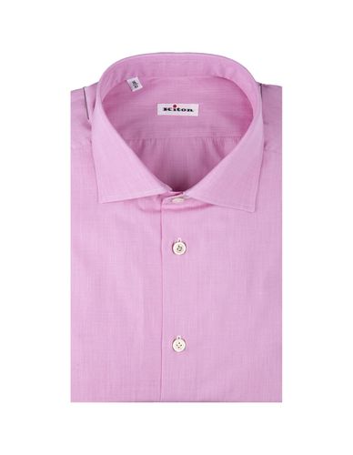 Kiton Pink Poplin Shirt - Kiton - Modalova