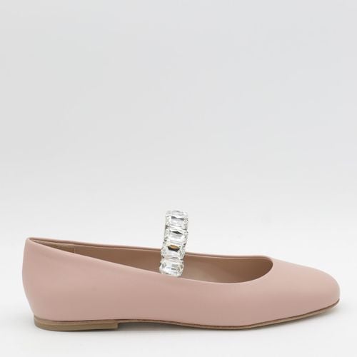 Casadei Beige Leather Flats - Casadei - Modalova