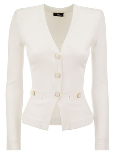 Elisabetta Franchi Viscose Cardigan - Elisabetta Franchi - Modalova