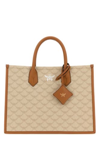 Printed Canvas Himmel Medium Shopping Bag - MCM - Modalova