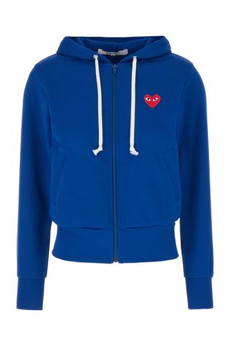 Blue Polyester Sweatshirt - Comme des Garçons Play - Modalova