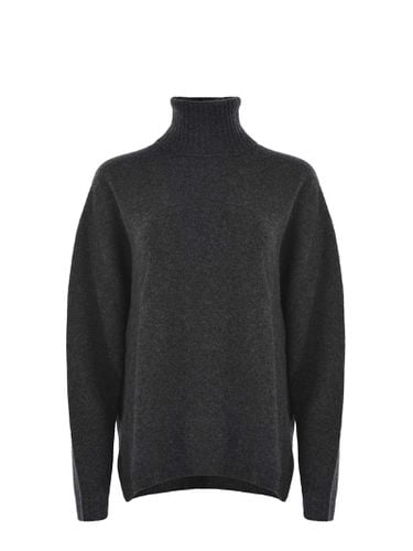 Sweater In Anthracite Grey Wool Blend - Alysi - Modalova