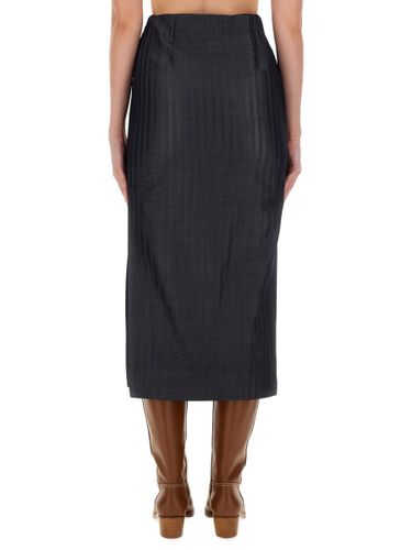 Pencil Midi Skirt In Wool-blend Fabric - Etro - Modalova