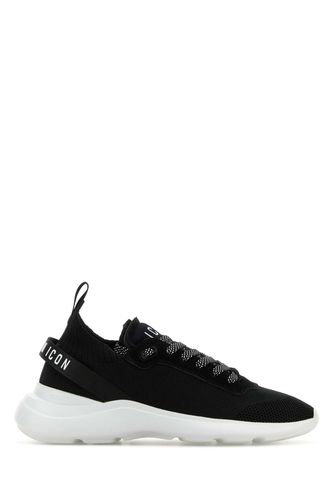 Black Fabric Icon Fly Sneakers - Dsquared2 - Modalova