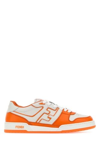 Two-tone Leather Match Sneakers - Fendi - Modalova