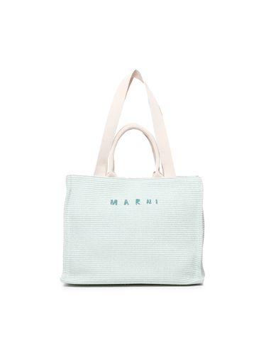 Marni Raffia Effect Tote Bag - Marni - Modalova