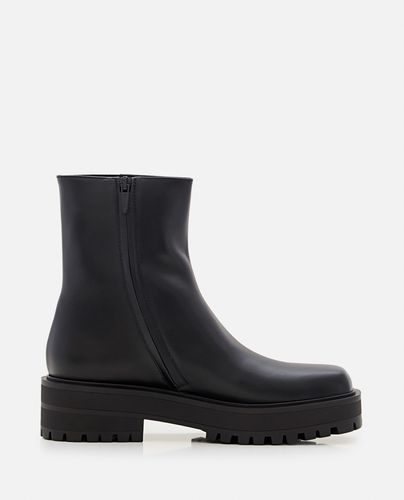 Gianvito Rossi Leather Combat Boots - Gianvito Rossi - Modalova