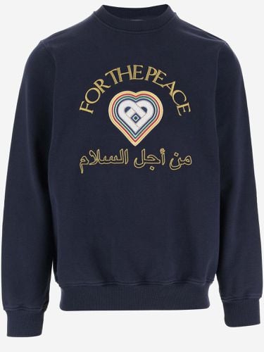 Cotton Sweatshirt With Graphic Print - Casablanca - Modalova