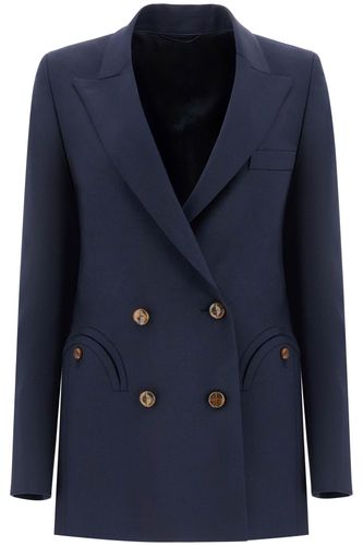 Navy Virgin Wool Single-breasted Blazer - Blazé Milano - Modalova