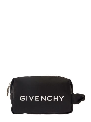 Pochette With Logo In Techno Fabric Man - Givenchy - Modalova