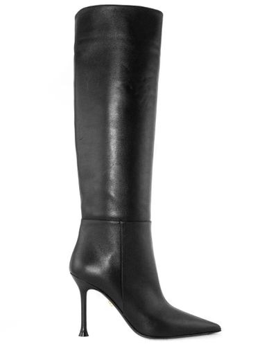 Leather Knee-high Boots - Alevì - Modalova