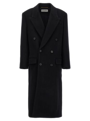 Saint Laurent Double-breasted Coat - Saint Laurent - Modalova