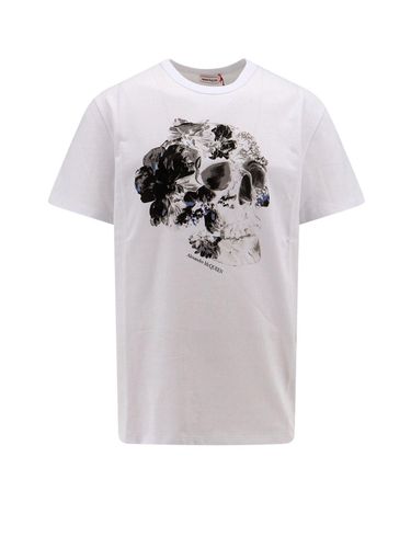 Skull Printed Crewneck T-shirt - Alexander McQueen - Modalova