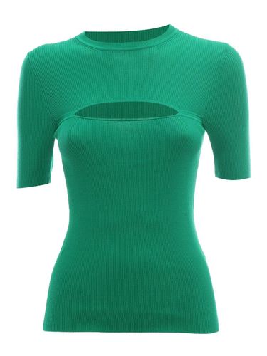 Parosh Cut-out Ribbed Knit Top - Parosh - Modalova