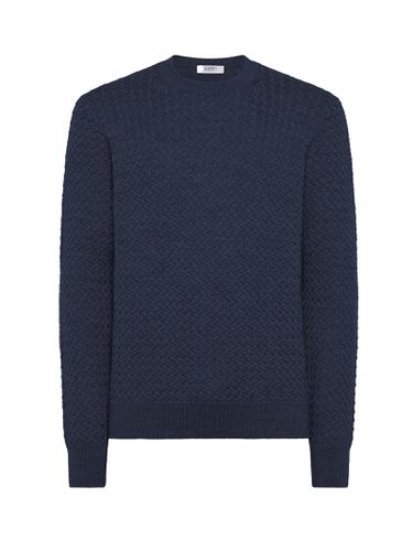 Seventy Mens Blue Crewneck Sweater - Seventy - Modalova