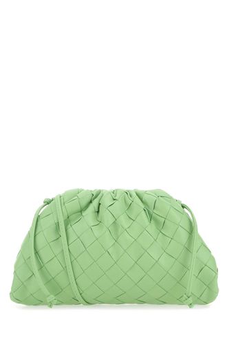 Pastel Green Leather Mini Pouch Clutch - Bottega Veneta - Modalova