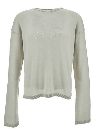 Long Sleeve Top With Cunt Writing In Wool Man - Rick Owens - Modalova