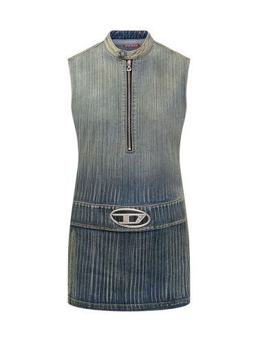 Diesel Denim Dress With Logo - Diesel - Modalova