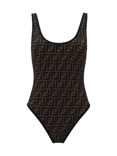 Fendi Ff Logo Printed Swimsuit - Fendi - Modalova