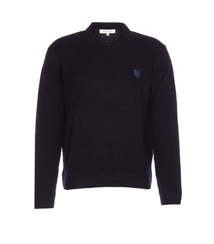 Bold Fox Head Patch Sweater - Maison Kitsuné - Modalova