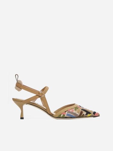 Colibri Lite Ff Mesh Slingback Pumps - Fendi - Modalova