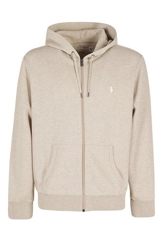 Pony Embroidered Zip-up Hoodie - Ralph Lauren - Modalova