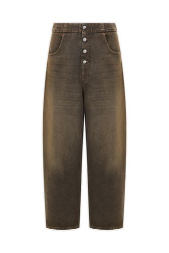 Button Detailed Cropped Jeans - MM6 Maison Margiela - Modalova