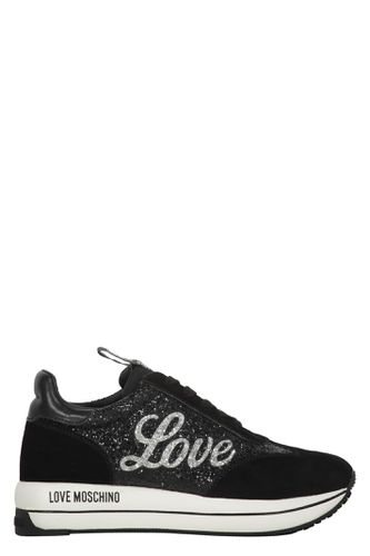 Glitter Low-top Sneakers - Love Moschino - Modalova