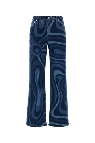 Pucci Printed Stretch Denim Jeans - Pucci - Modalova